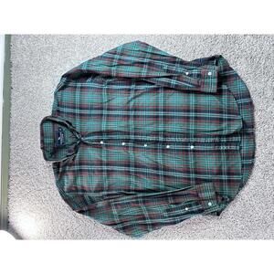 American Living Men's Long Sleeve Plaid Button-Up Shirt XL